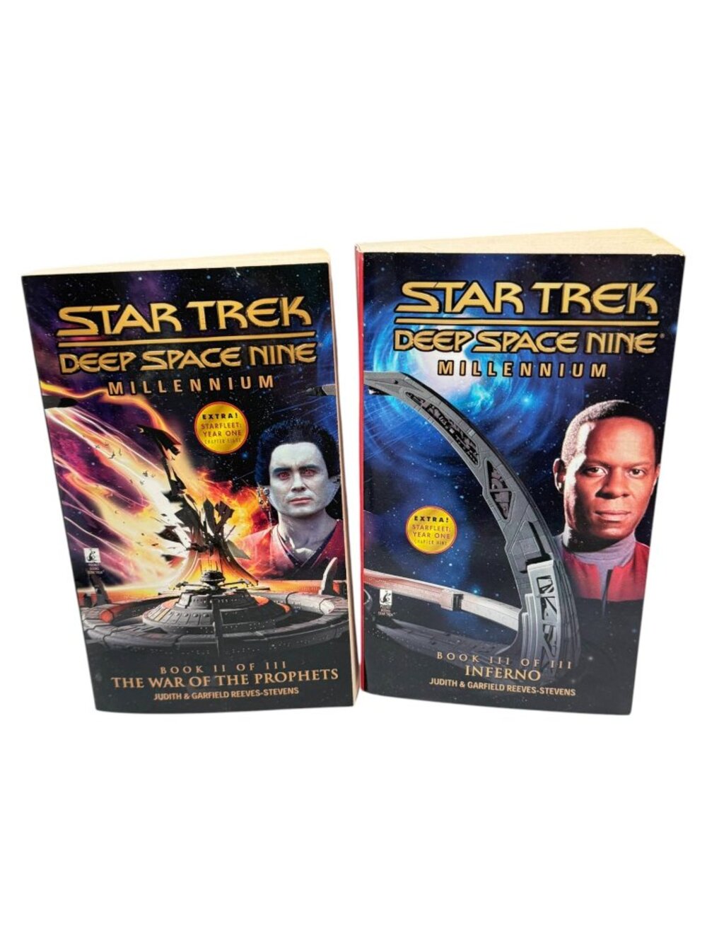 Star Trek Deep Space Nine Millennium II and III Lot 2 PB Books First Editions‎